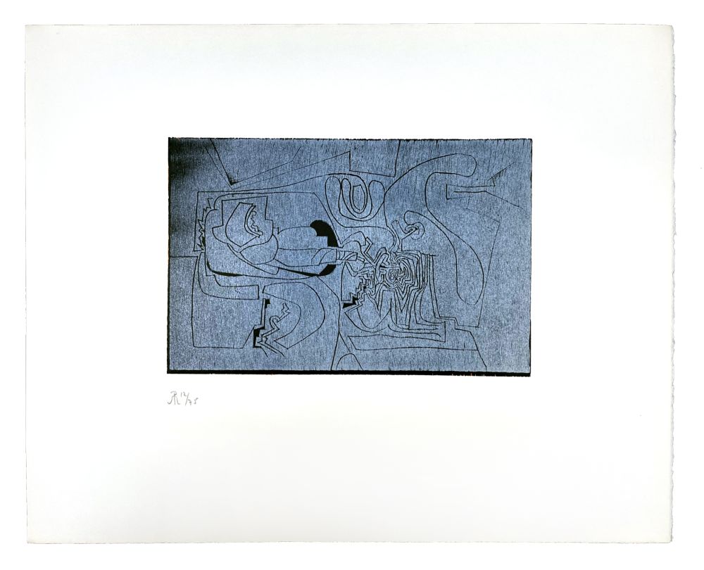 Gravure Sur Bois Müller - LiGNES MALIGNES - LA NUIT