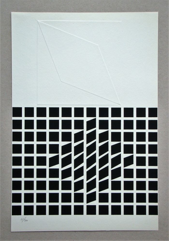 Sérigraphie Vasarely - Likka-2 - relief