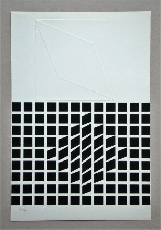 Sérigraphie Vasarely - Likka-2 - relief