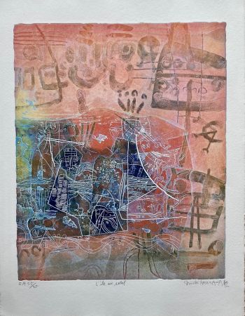 Gravure Hasegawa - L'ile au soleil