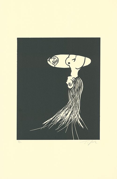 Linogravure Topor - Limelight