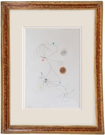 Aquatinte Miró - L'incertitude prolongèe