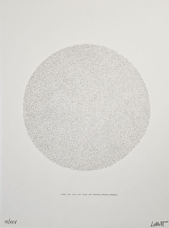 Lithographie Lewitt - Lines, not long, not heavy, not touching, drawn at random