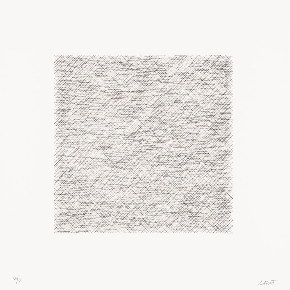 Lithographie Lewitt - Lines of One Inch in Four Directions and All Combinations 05 (70128)