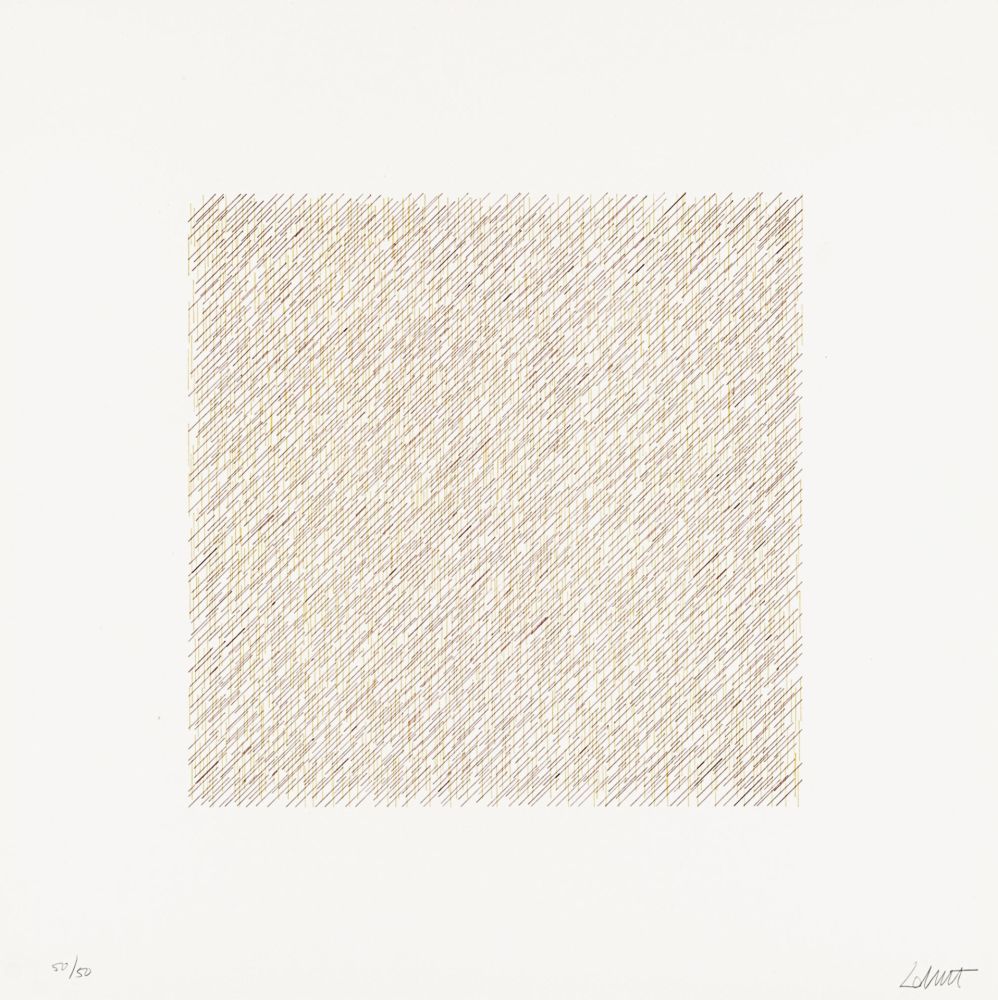 Lithographie Lewitt - Lines of One Inch in Four Directions and All Combinations 06 (70120)