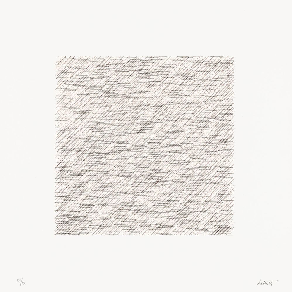 Lithographie Lewitt - Lines of One Inch in Four Directions and All Combinations 06 (70120)