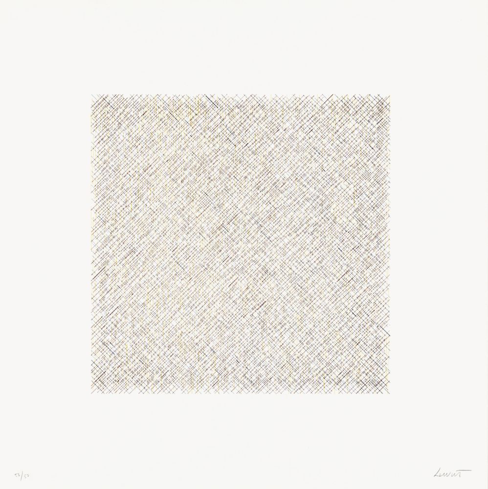 Lithographie Lewitt - Lines of One Inch in Four Directions and All Combinations 10 (70125)