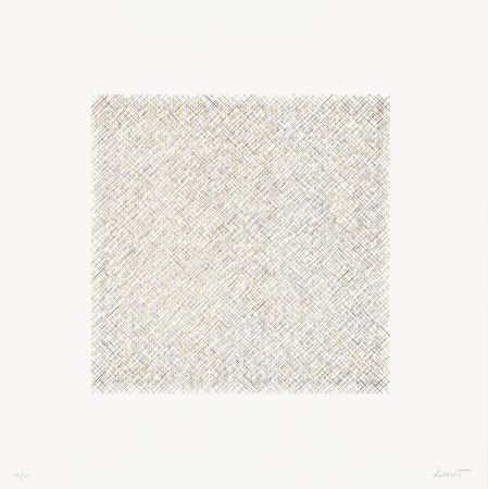 Lithographie Lewitt - Lines of One Inch in Four Directions and All Combinations 10 (70125)