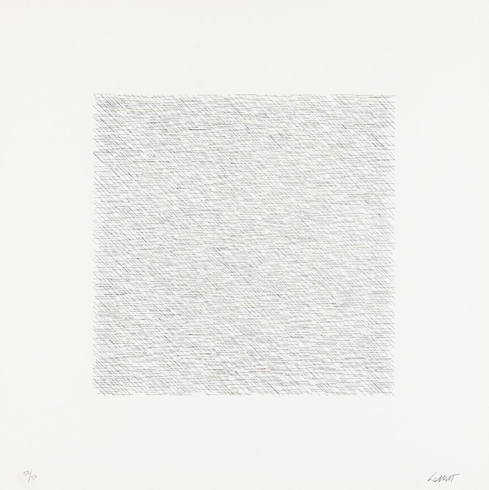 Lithographie Lewitt - Lines of One Inch in Four Directions and All Combinations 12 (70123)