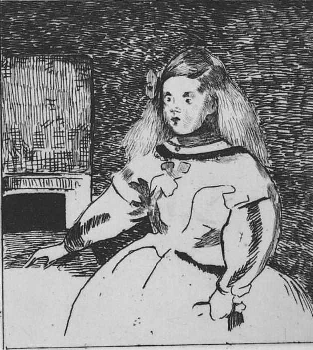 Eau-Forte Manet - L'infante Marguerite