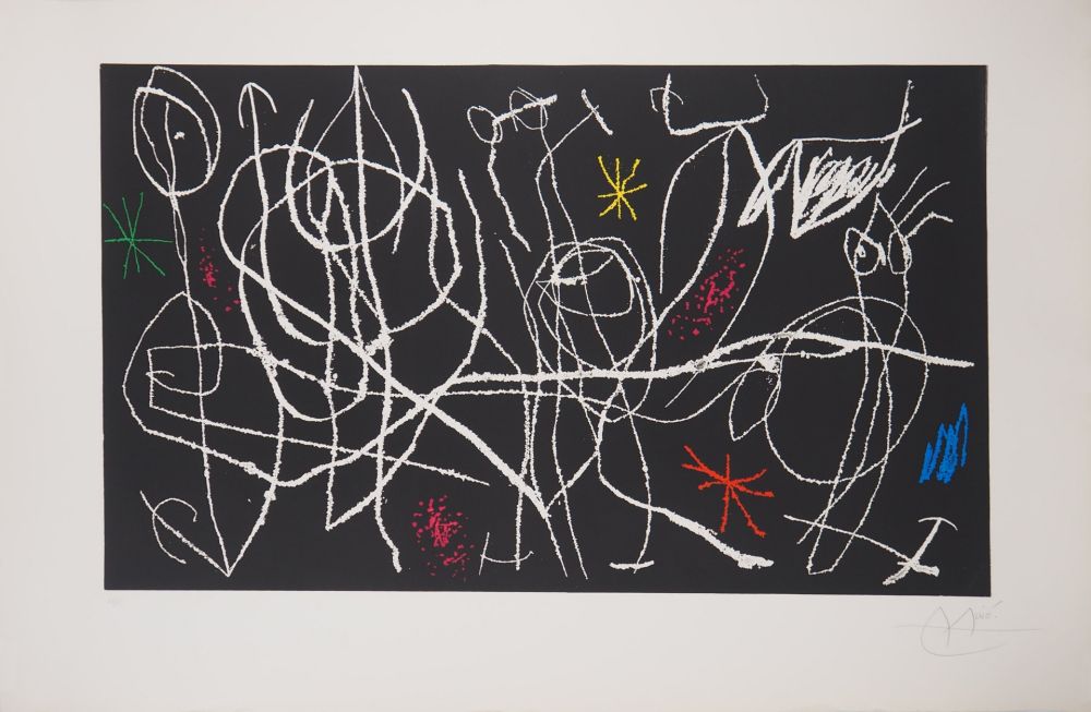 Gravure Miró - L'invité du dimanche