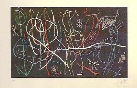Eau-Forte Et Aquatinte Miró - L'Invitée du dimenche III
