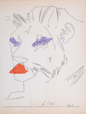 Aucune Technique Warhol - Lion, C. 1974 - Hand-signed