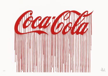 Sérigraphie Zevs - Liquidated Coca-Cola