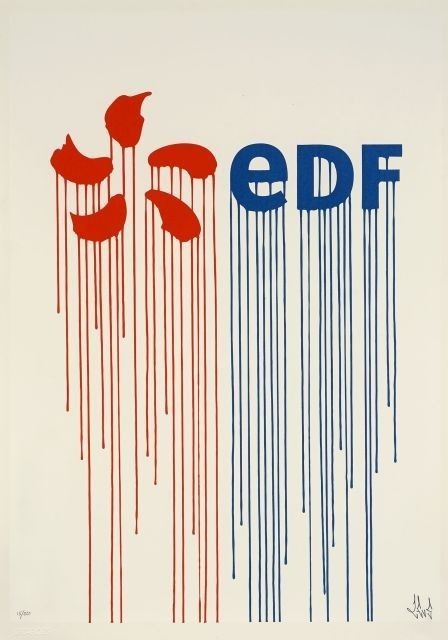 Sérigraphie Zevs - Liquidated EDF