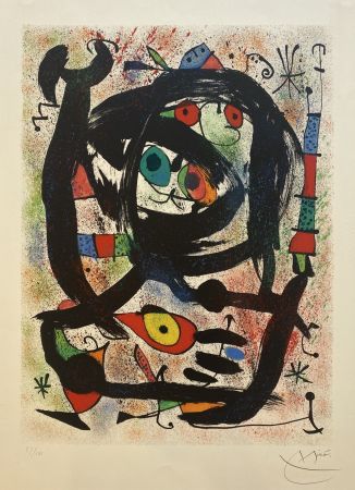 Lithographie Miró - Lithograph for the County Museum of Art, Los Angeles