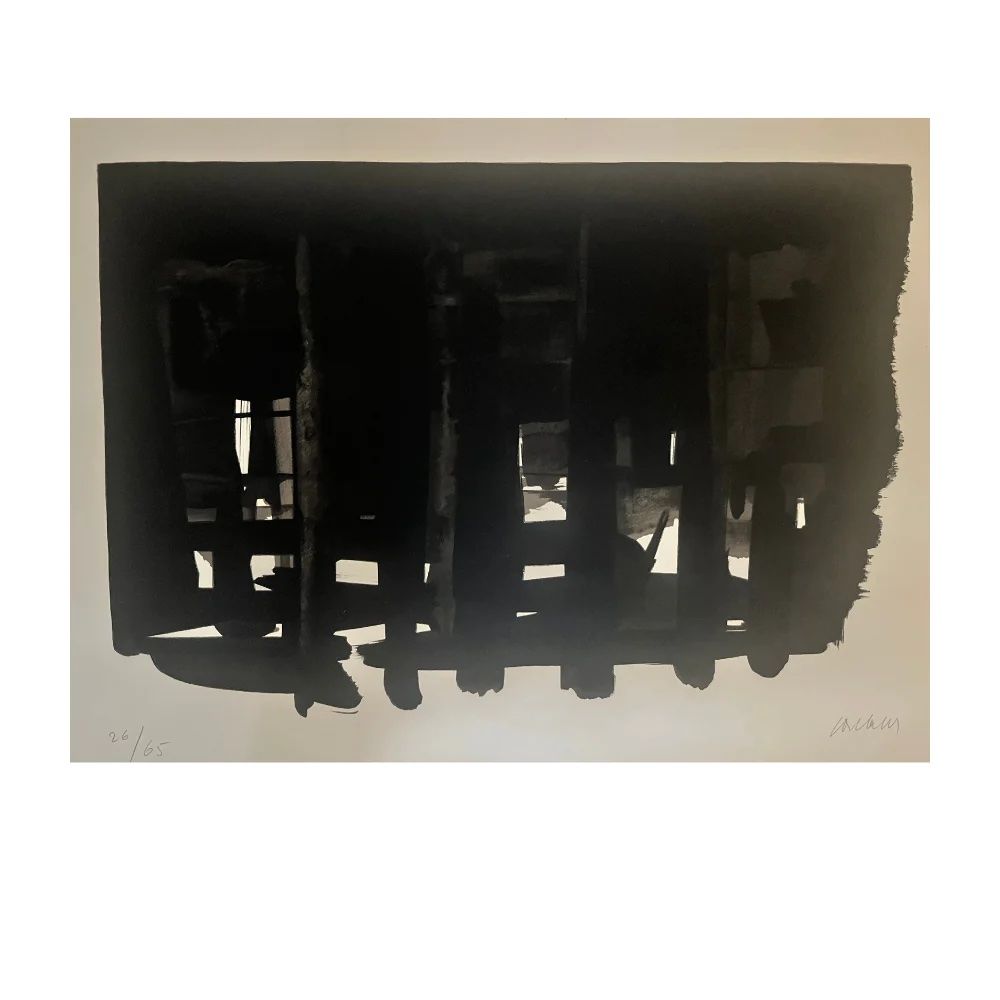 Lithographie Soulages - Lithographie 16, 1964