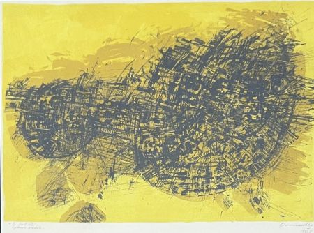 Lithographie Corneille - Lithographie ancienne Fol été, 1958