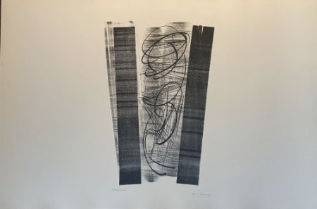 Lithographie Hartung - Lithographie Farandoles V