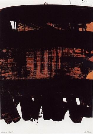 Aucune Technique Soulages - Lithographie n°22