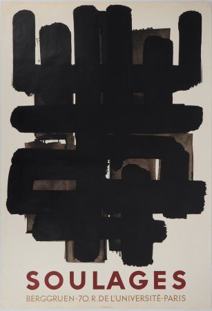 Lithographie Soulages - Lithographie n°3