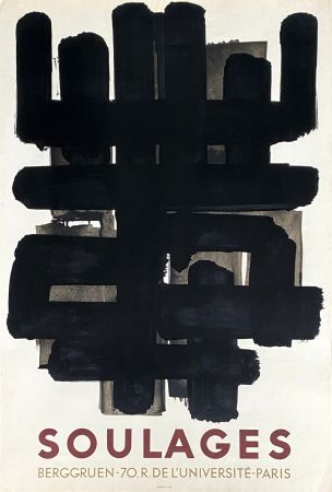 Lithographie Soulages - Lithographie n°3