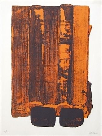Lithographie Soulages - Lithographie n°34