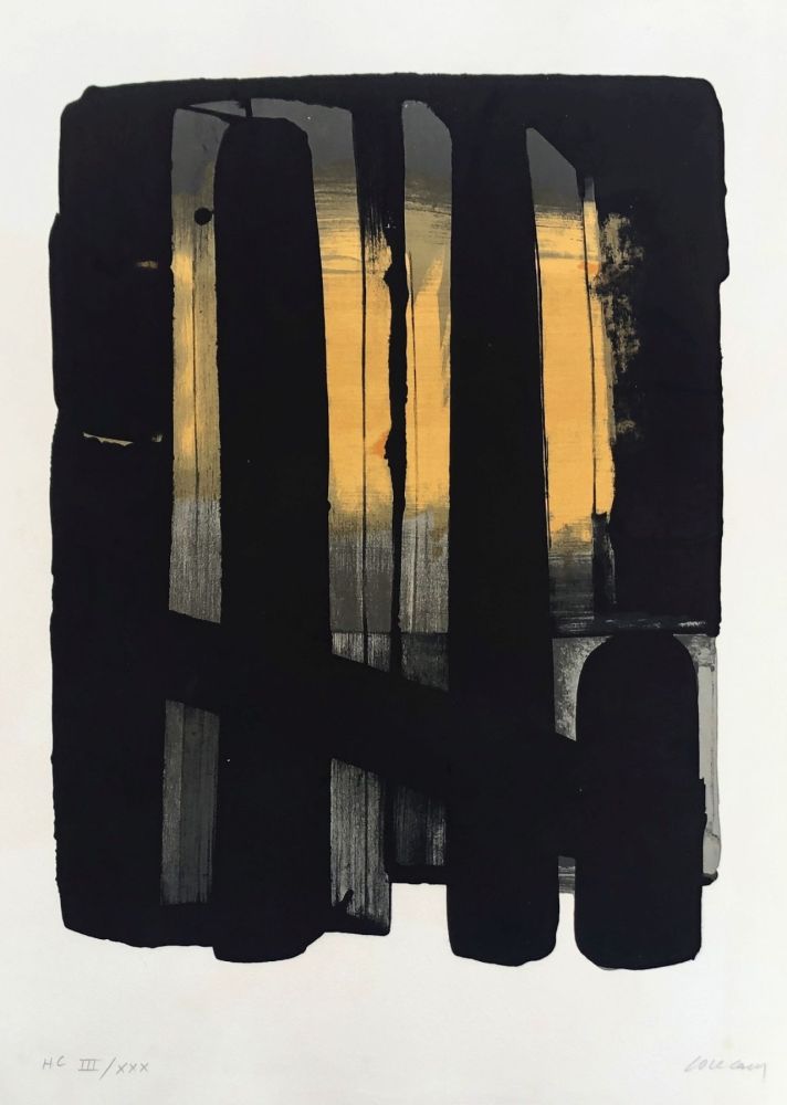 Lithographie Soulages - Lithographie n°38