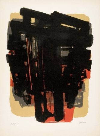 Lithographie Soulages - Lithographie n°8