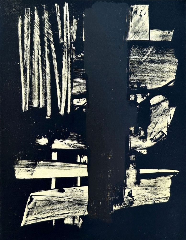 Lithographie Soulages - Lithographie n°9