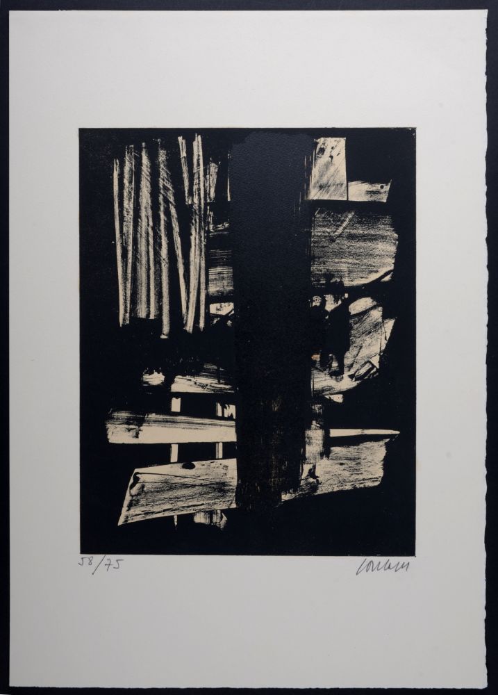 Lithographie Soulages - Lithographie N°9 