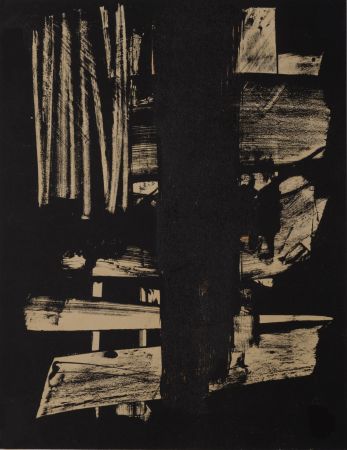 Lithographie Soulages - Lithographie N°9