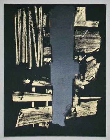 Lithographie Soulages - Lithographie N°9