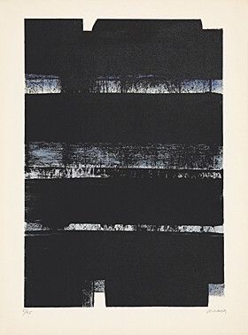 Lithographie Soulages - Lithographie No. 32a