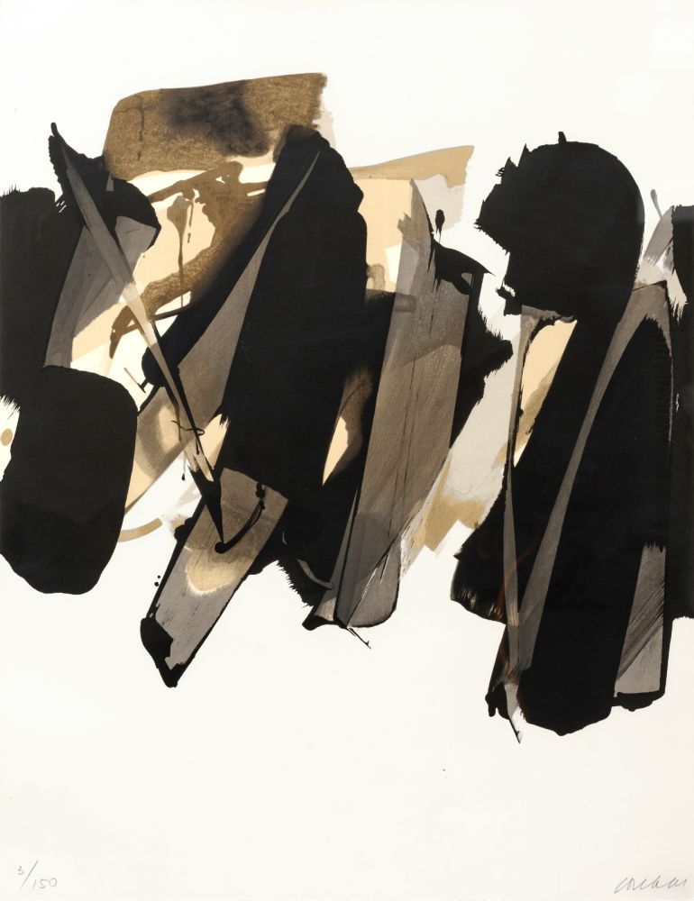 Lithographie Soulages - Lithographie Nr. 14