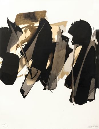 Lithographie Soulages - Lithographie Nr. 14