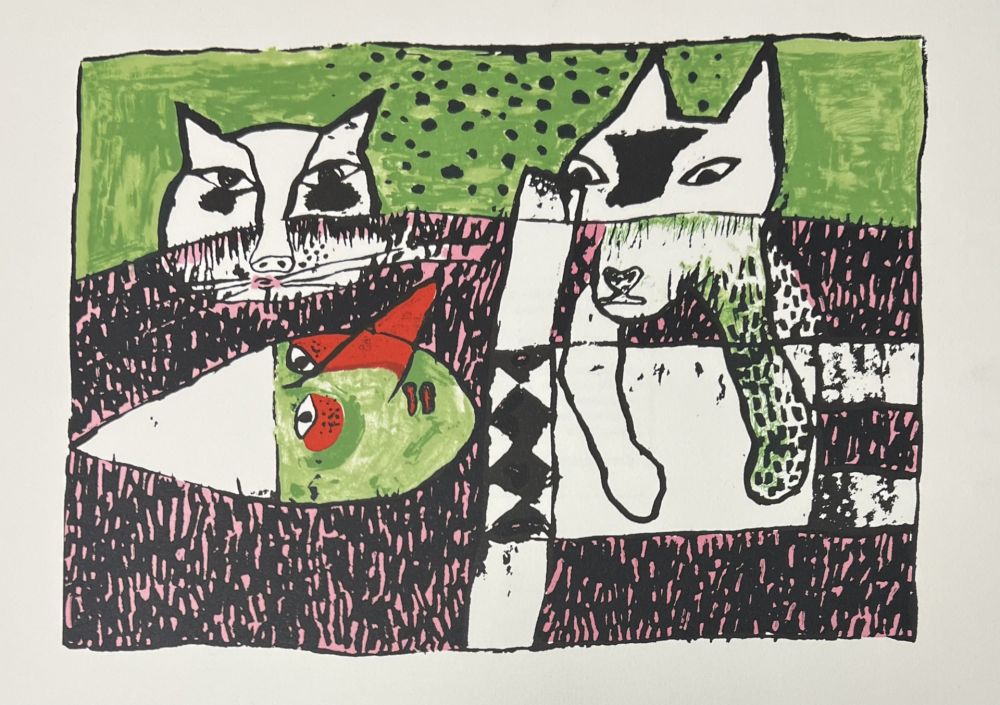Lithographie Corneille - Lithographie Pinocchio, 2001