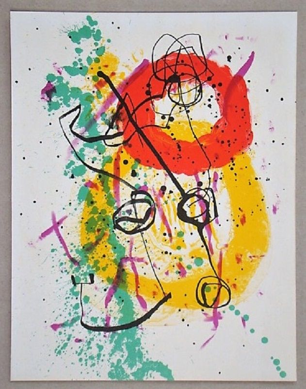 Lithographie Miró - Lithographie pour XXe Siècle