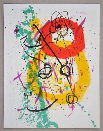 Lithographie Miró - Lithographie pour XXe Siècle