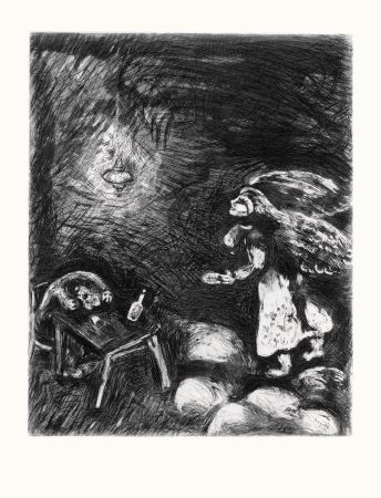 Eau-Forte Chagall - L'ivrogne et sa femme