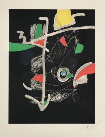 Eau-Forte Et Aquatinte Miró - L'Libre dels Sis Sentits VI (Book of the Six Senses)