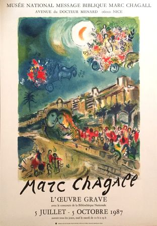 Lithographie Chagall - '' L'Oeuvre Gravé ''