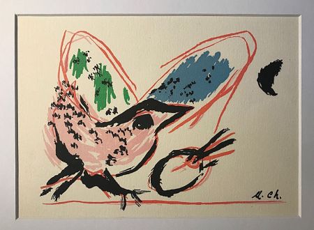 Lithographie Chagall (After) - L'Oiseau