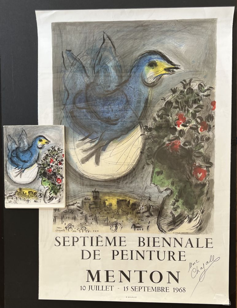 Aucune Technique Chagall - L’Oiseau Bleu - Septieme Biennale De Peinture, Menton