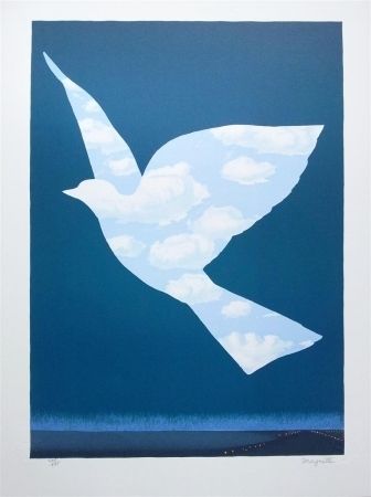 Lithographie Magritte - L'Oiseau de ciel (Sky bird)