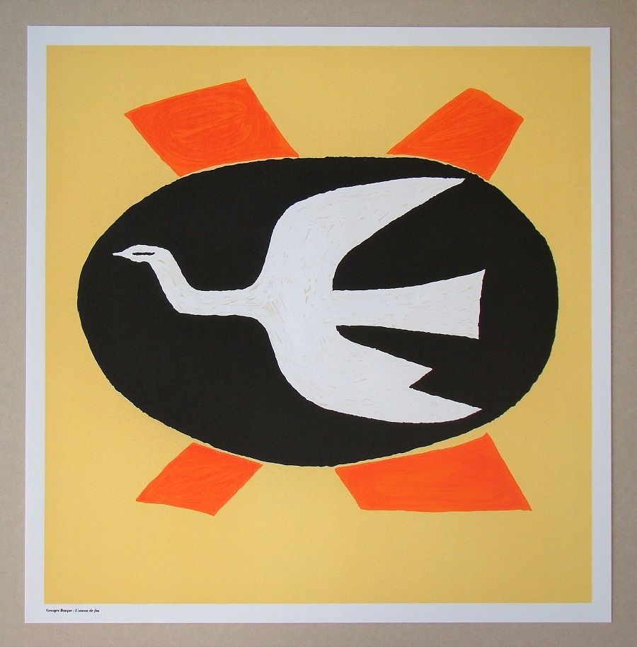 Lithographie Braque (After) - L'oiseau de feu, 1958