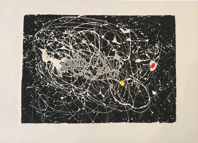 Aquatinte Miró - L'oiseau du paradis 