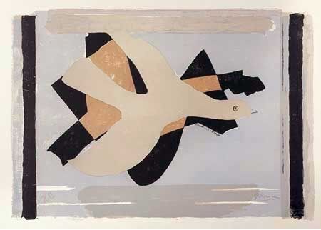 Lithographie Braque - L'oiseau est son nombre