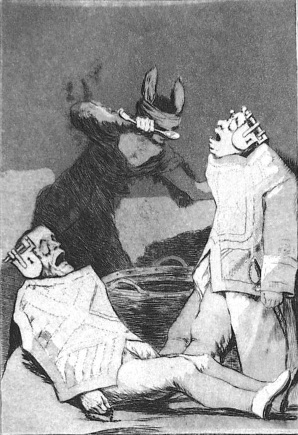 Eau-Forte Et Aquatinte Goya - Los chinchillas