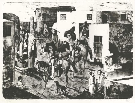 Lithographie Micol - Los Malvados